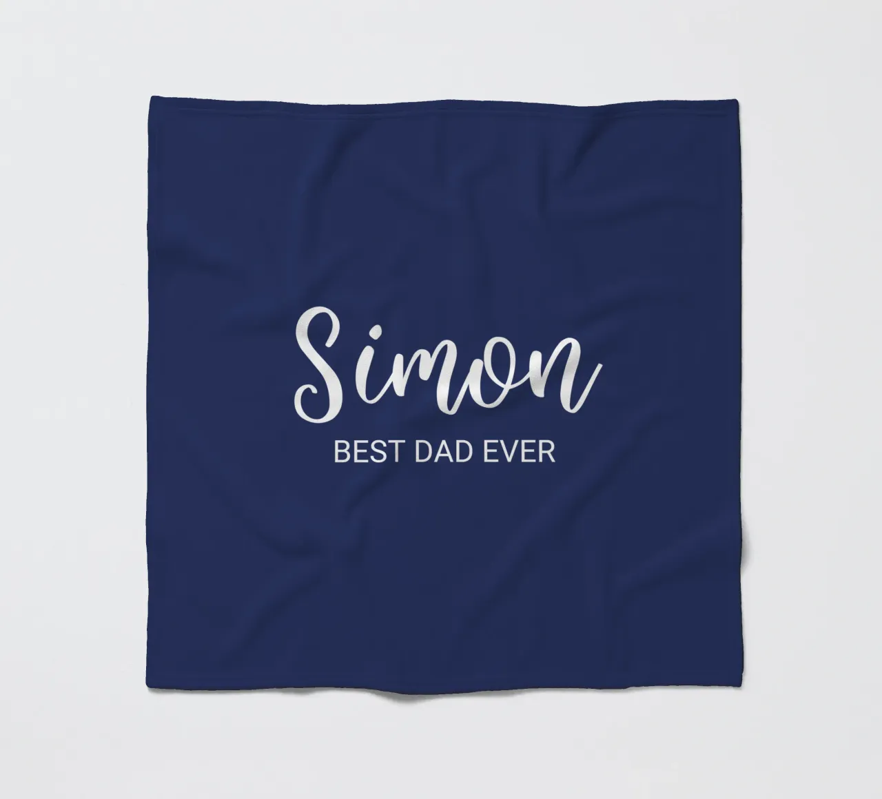 Personalized Custom Name Best Dad Ever fleece blanket by Personalized Art