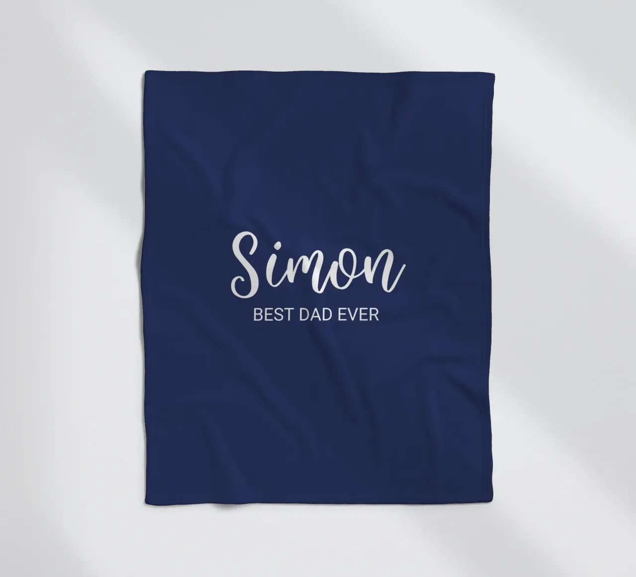Personalized Custom Name Best Dad Ever fleece blanket by Personalized Art