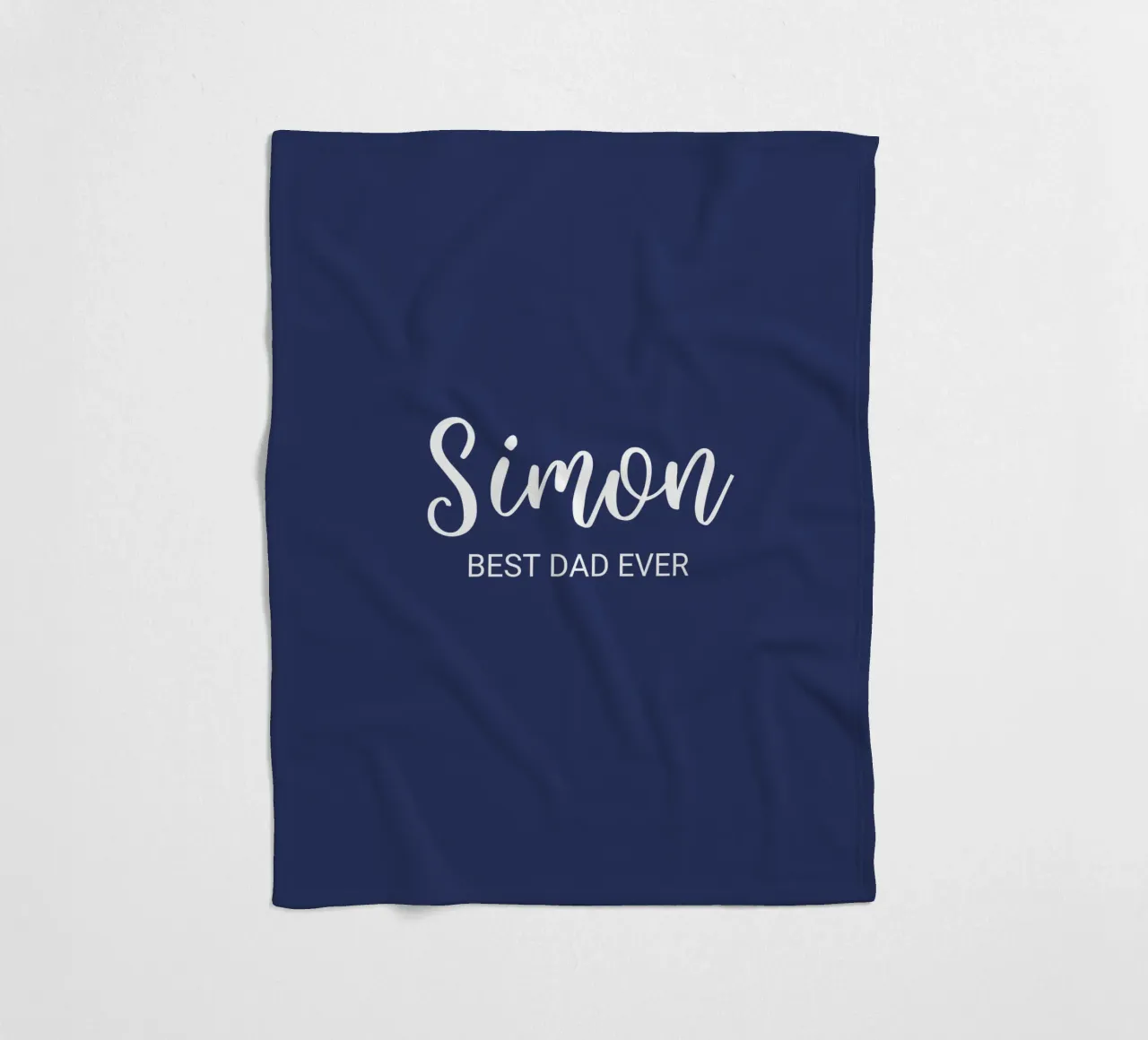 Personalized Custom Name Best Dad Ever fleece blanket by Personalized Art
