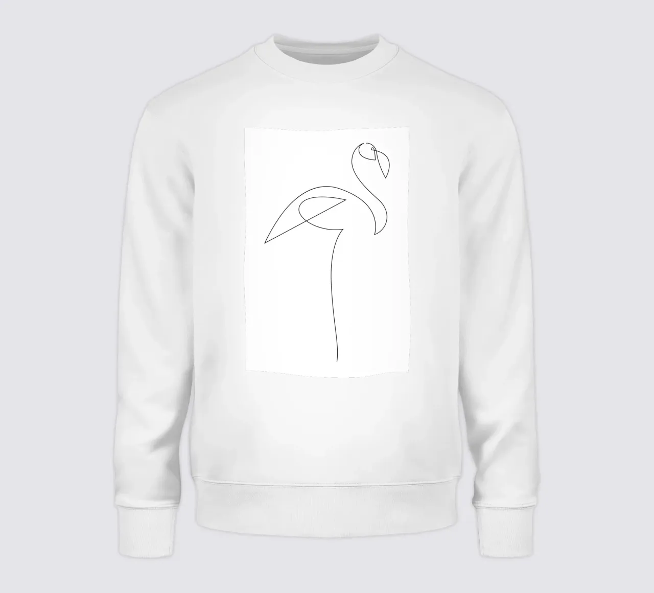 Flamingo - one line felpa da Addillum