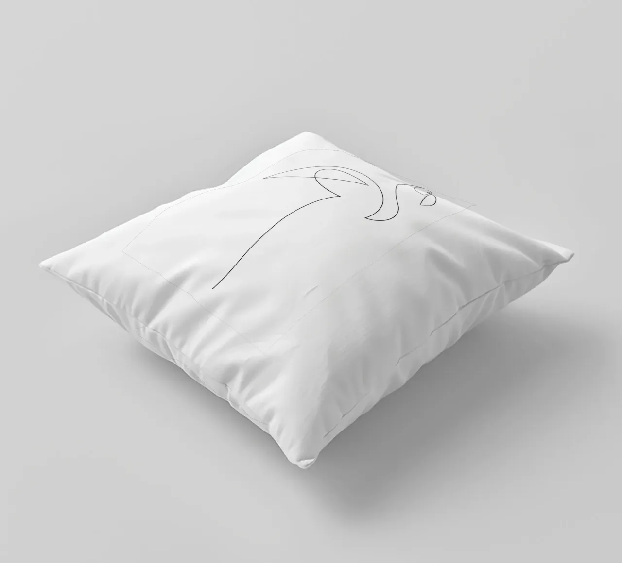 Flamingo - one line cuscino da Addillum