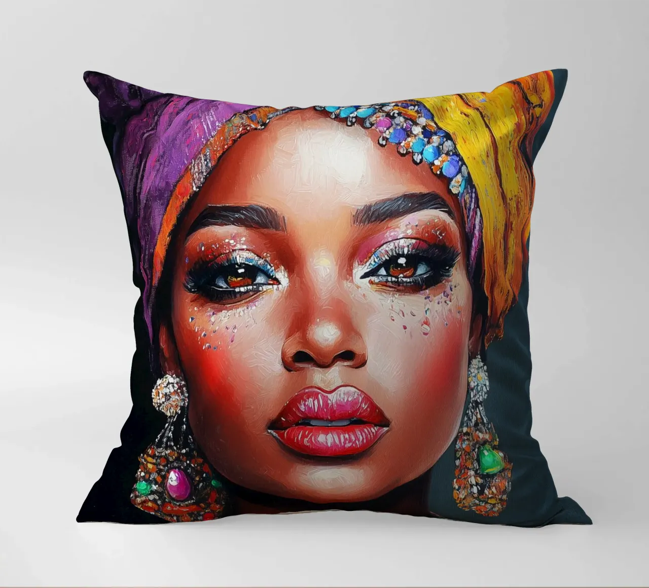 Tradizione e bellezza africana cuscino da Carinaprint
