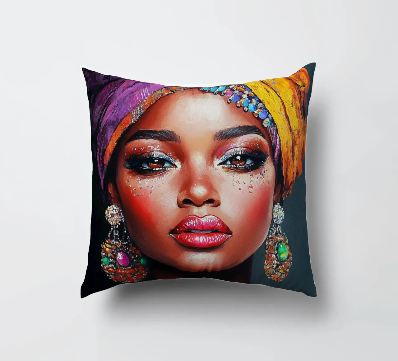 Tradizione e bellezza africana cuscino da Carinaprint