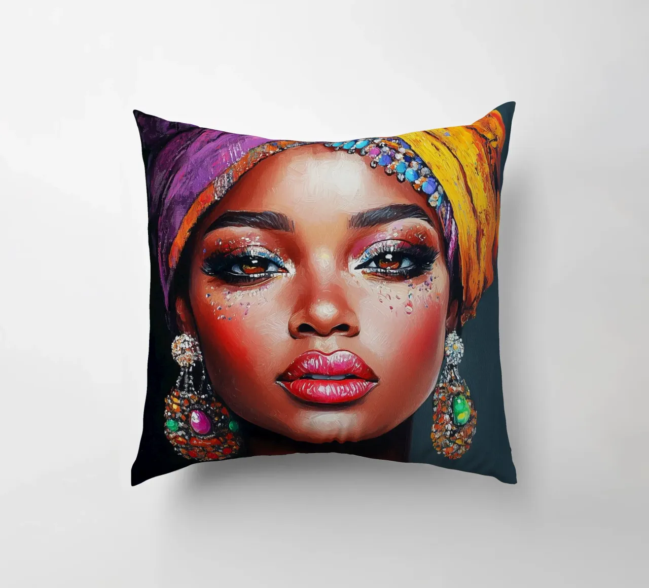 Tradizione e bellezza africana cuscino da Carinaprint