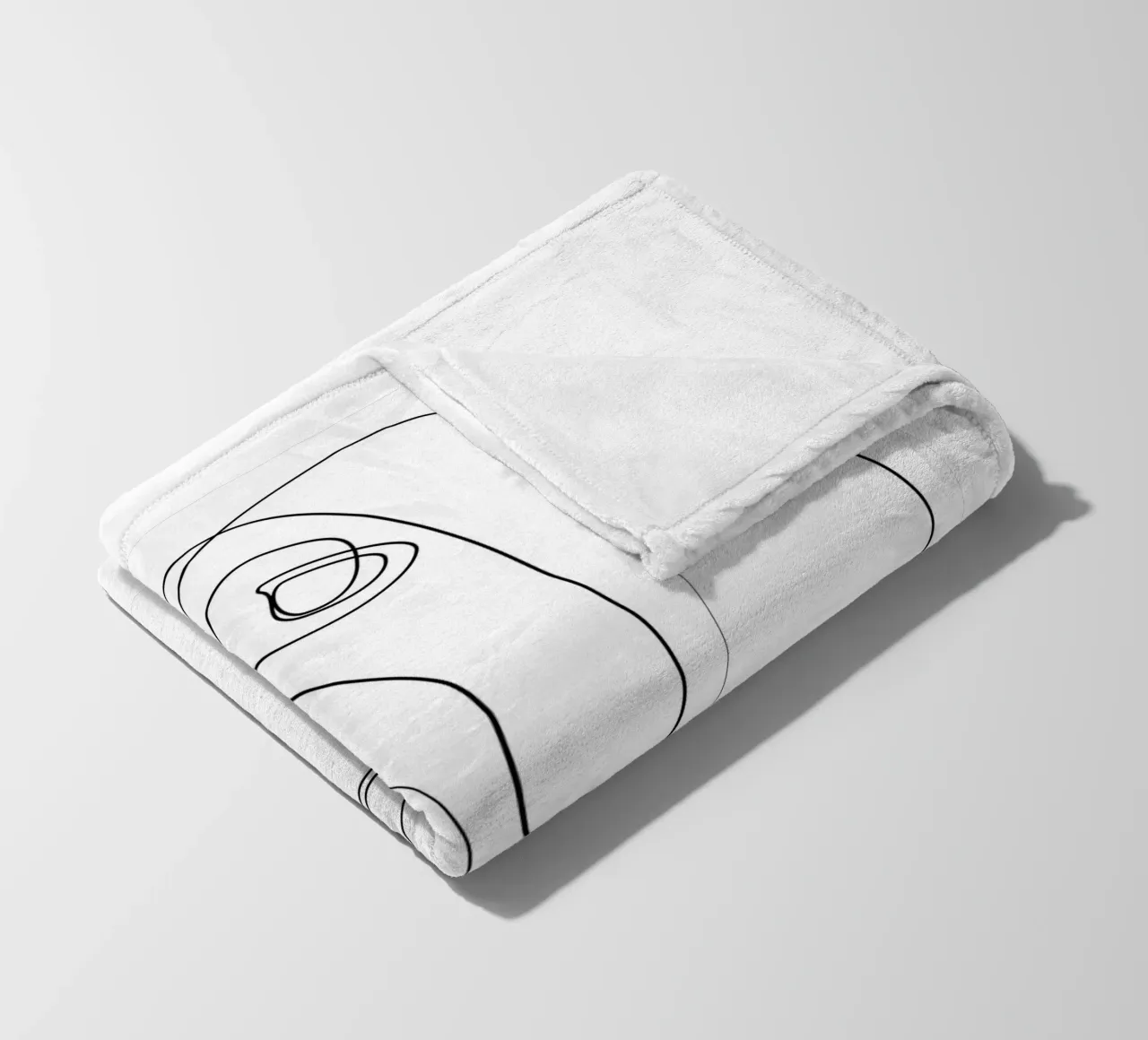 Basset Hound One Line coperta in pile da Addillum