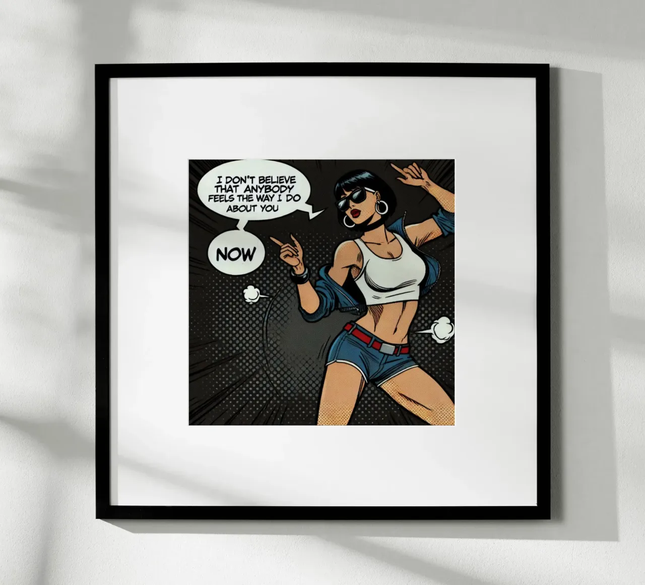 Wonderwall - Oasis - Poster d'epoca poster con telaio in legno da posterprints-by-nomad