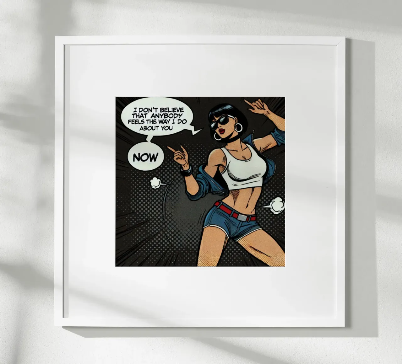 Wonderwall - Oasis - Poster d'epoca poster con telaio in legno da posterprints-by-nomad