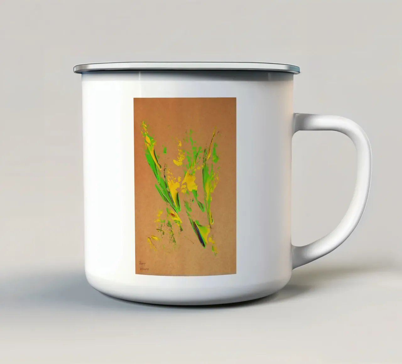 NATURAL STYLE 24 tazza in smalto da Thierry Vobmann Abstract painting
