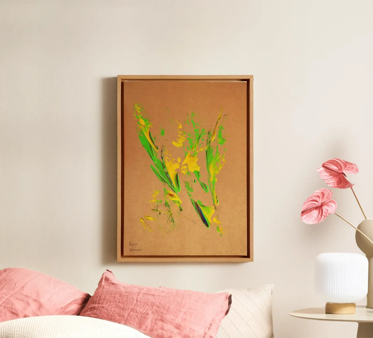 NATURAL STYLE 24 tela con Cornice a cassetta da Thierry Vobmann Abstract painting