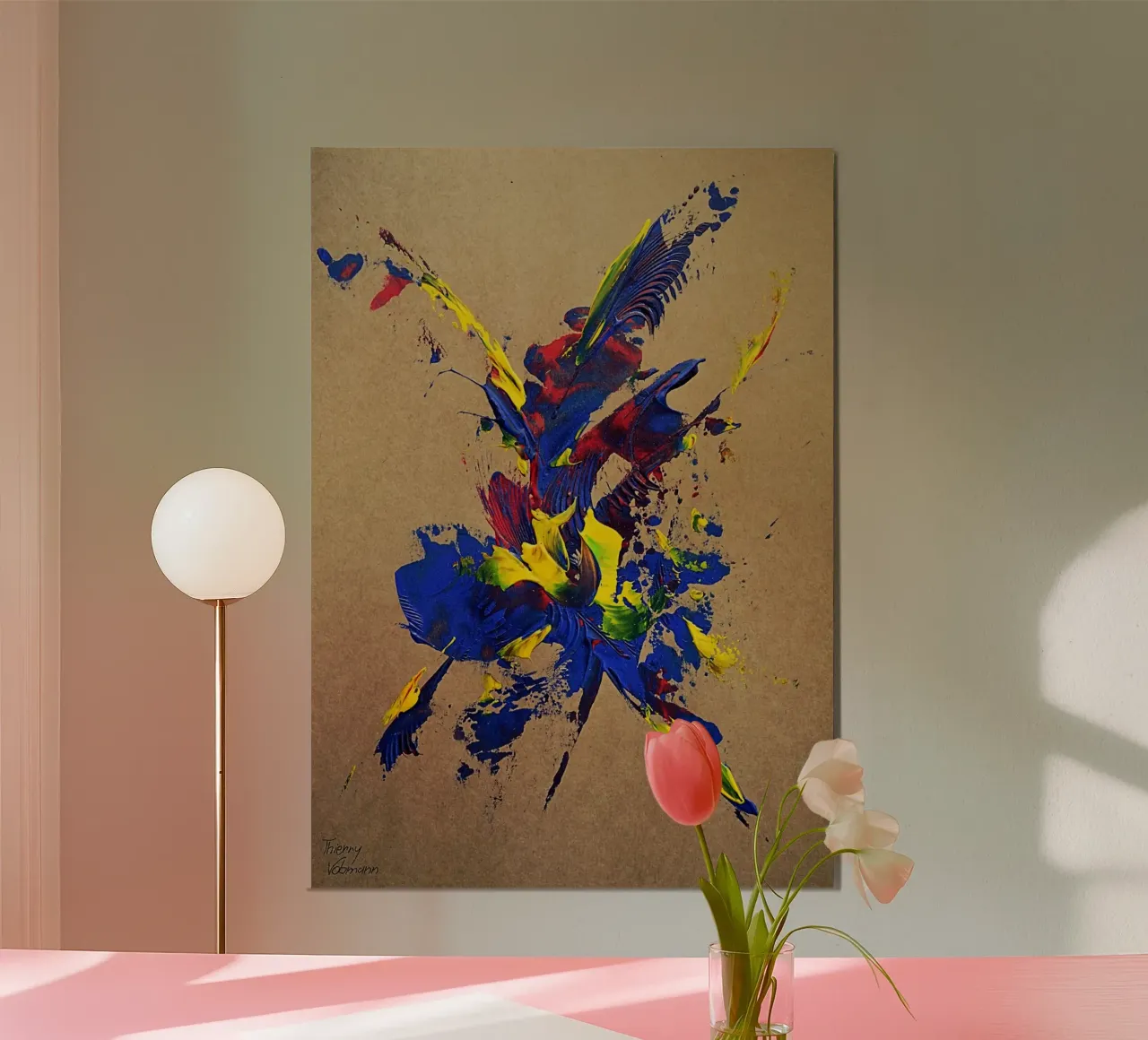 NATURAL STYLE 25 poster con telaio in plastica da Thierry Vobmann Abstract painting