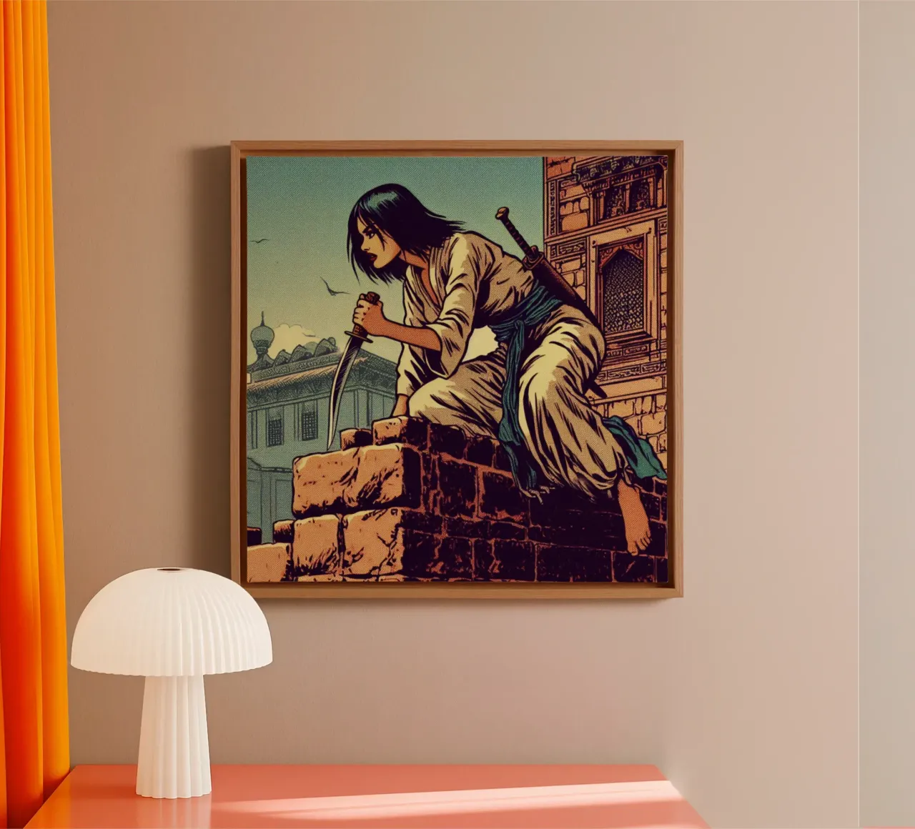 Assassine - Poster d'epoca tela con Cornice a cassetta da posterprints-by-nomad