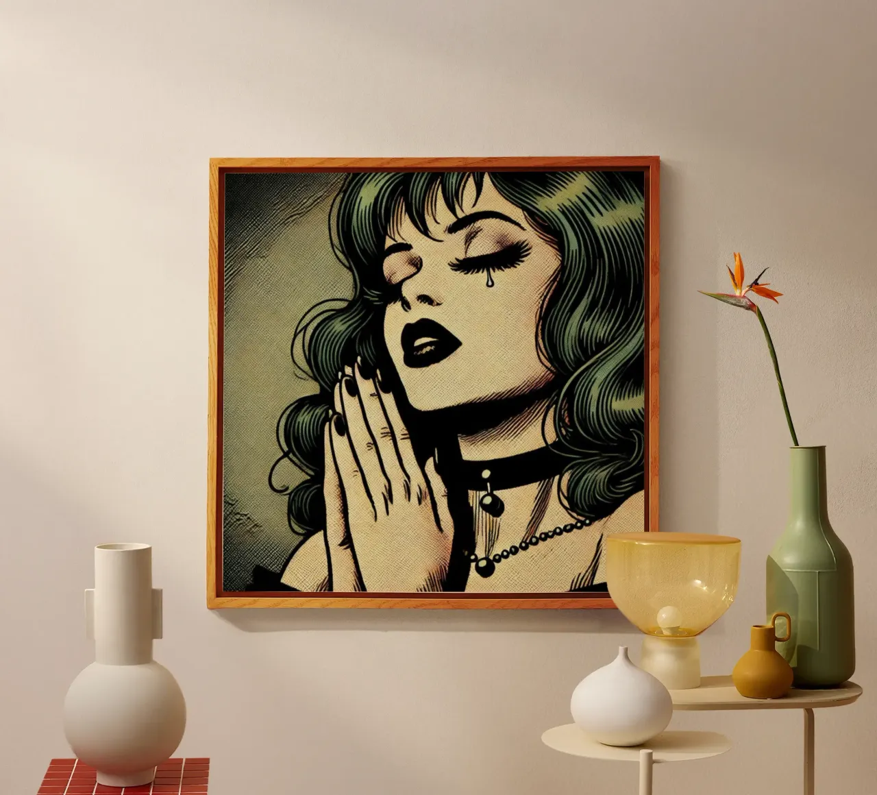 Preghiera - Poster d'epoca plexiglass da posterprints-by-nomad