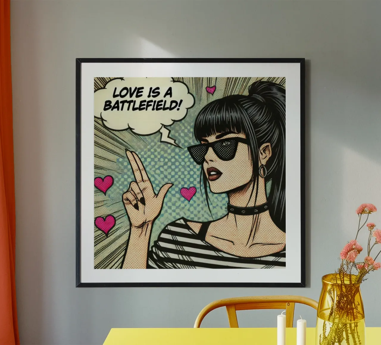 L'amore è un campo di battaglia - Poster d'epoca carta hahnemühle da posterprints-by-nomad