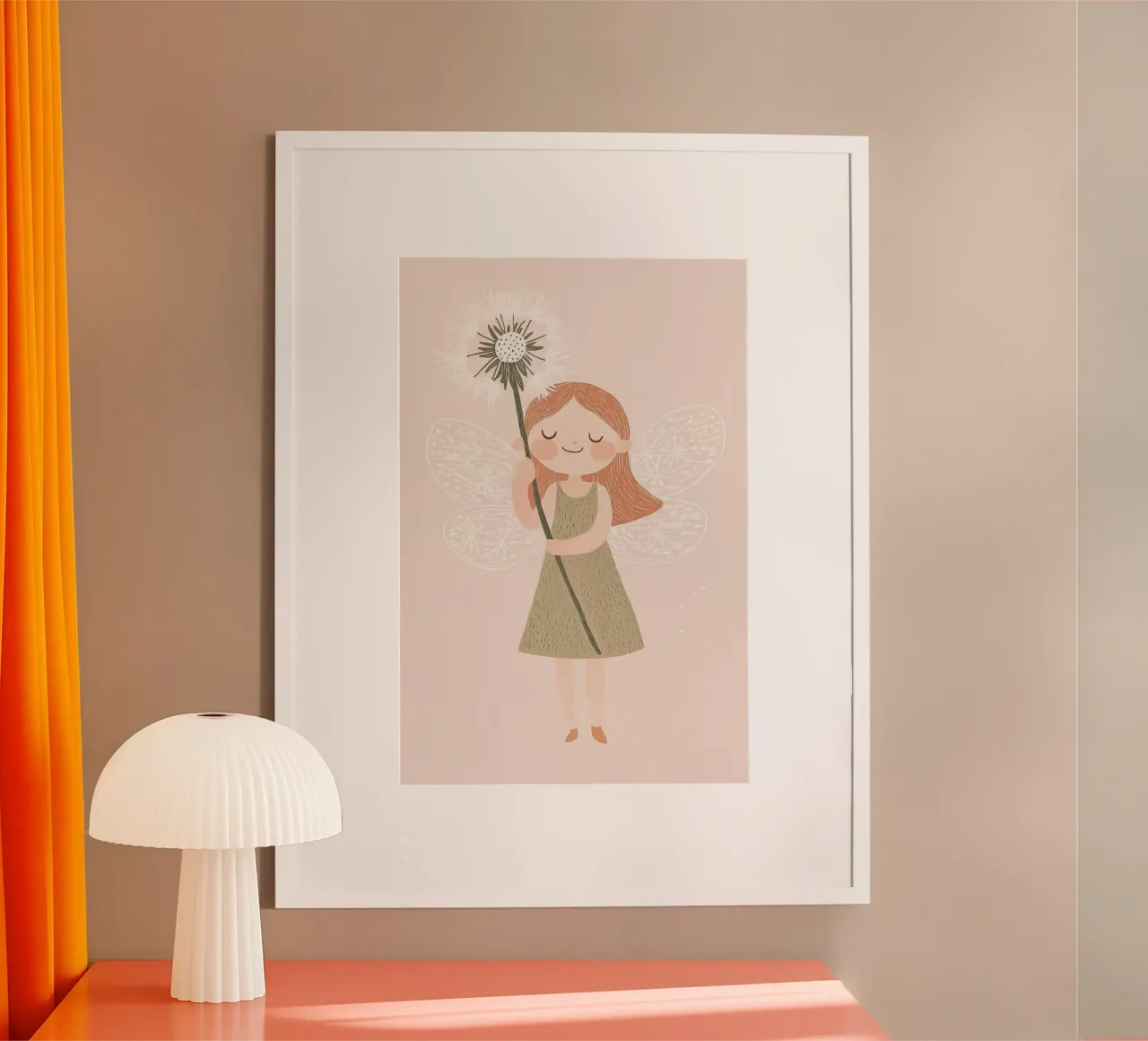 Stampa per cameretta per bambini, poster pastello per cameretta delle fate poster con telaio in plastica da Little Lola