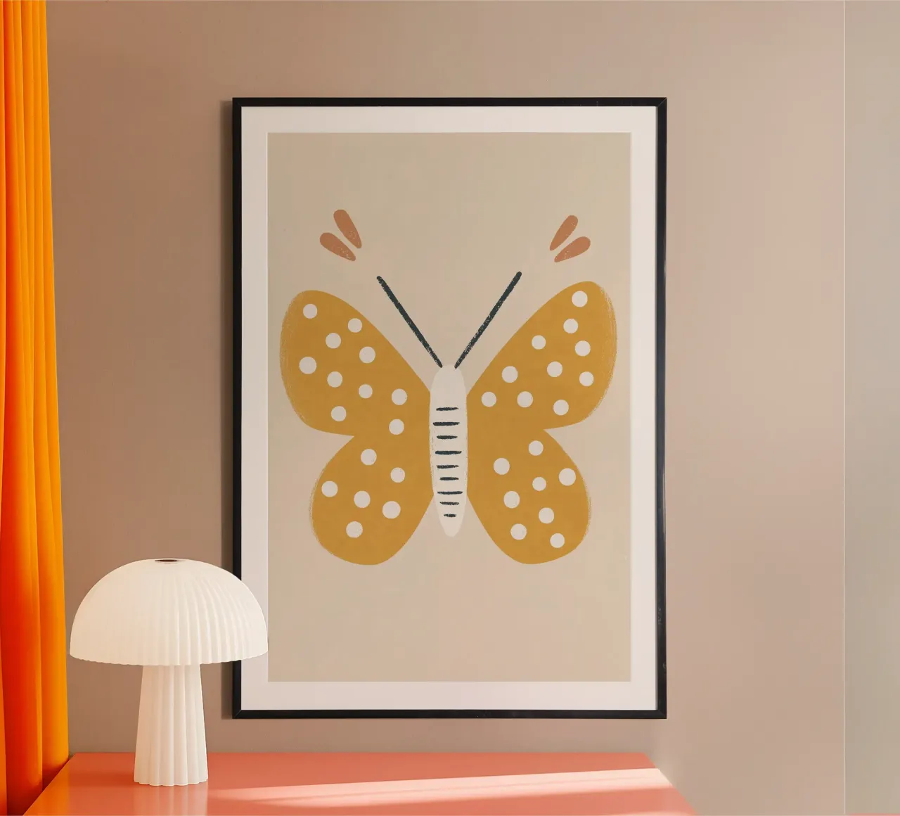 Kids Nursery Print, Butterfly Pastel Illustration hahnemühle by Little Lola