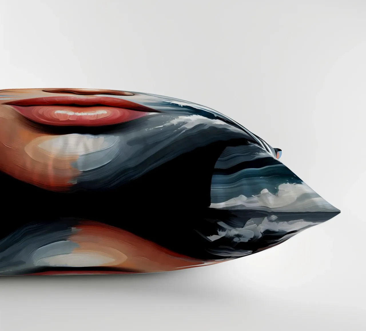 Seascape Portrait decorative cushion by ARTOMATIC
