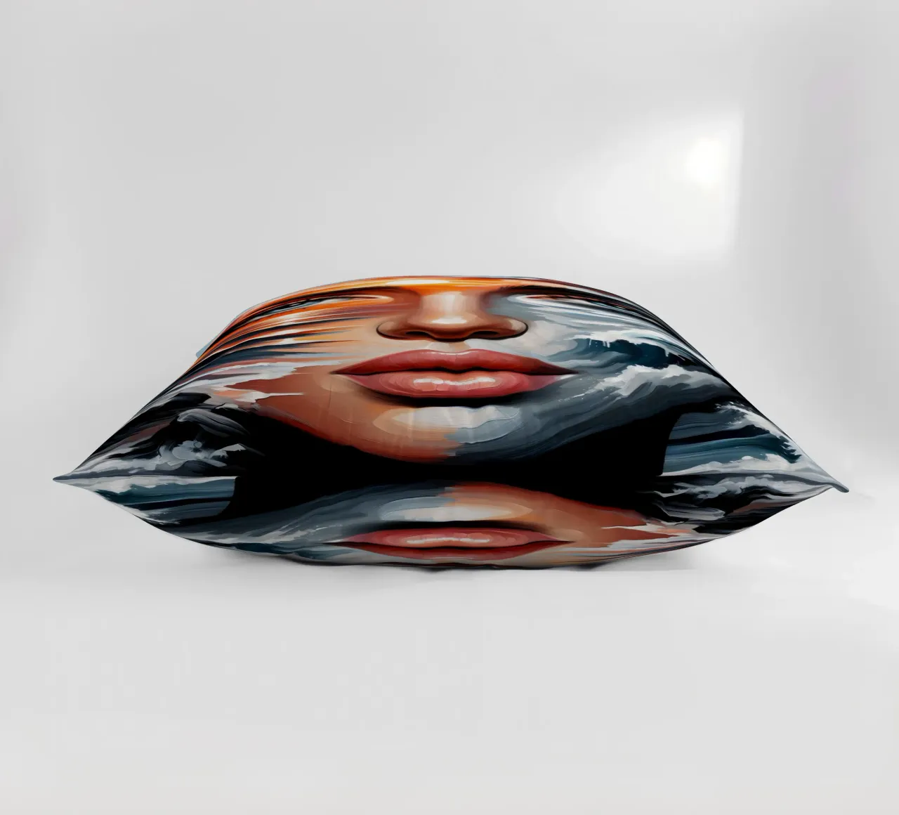 Seascape Portrait decorative cushion by ARTOMATIC