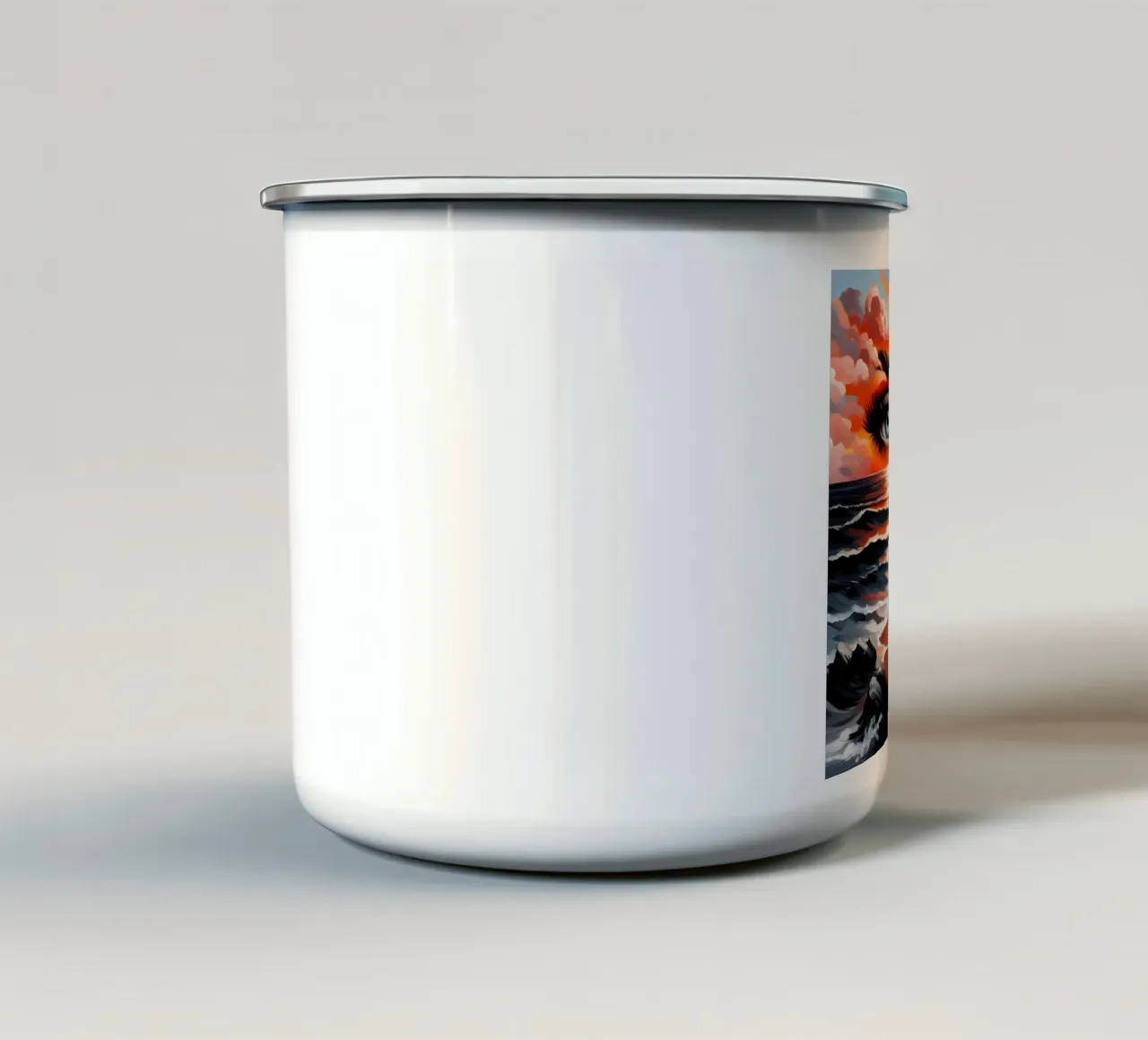 Ritratto di mare tazza in smalto da ARTOMATIC
