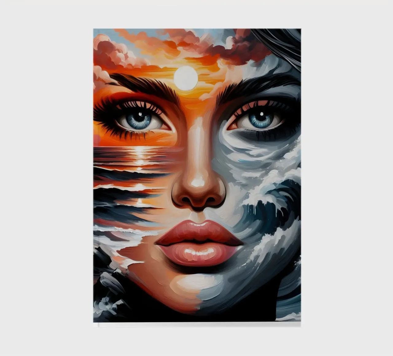 Seascape Portrait notebook by ARTOMATIC