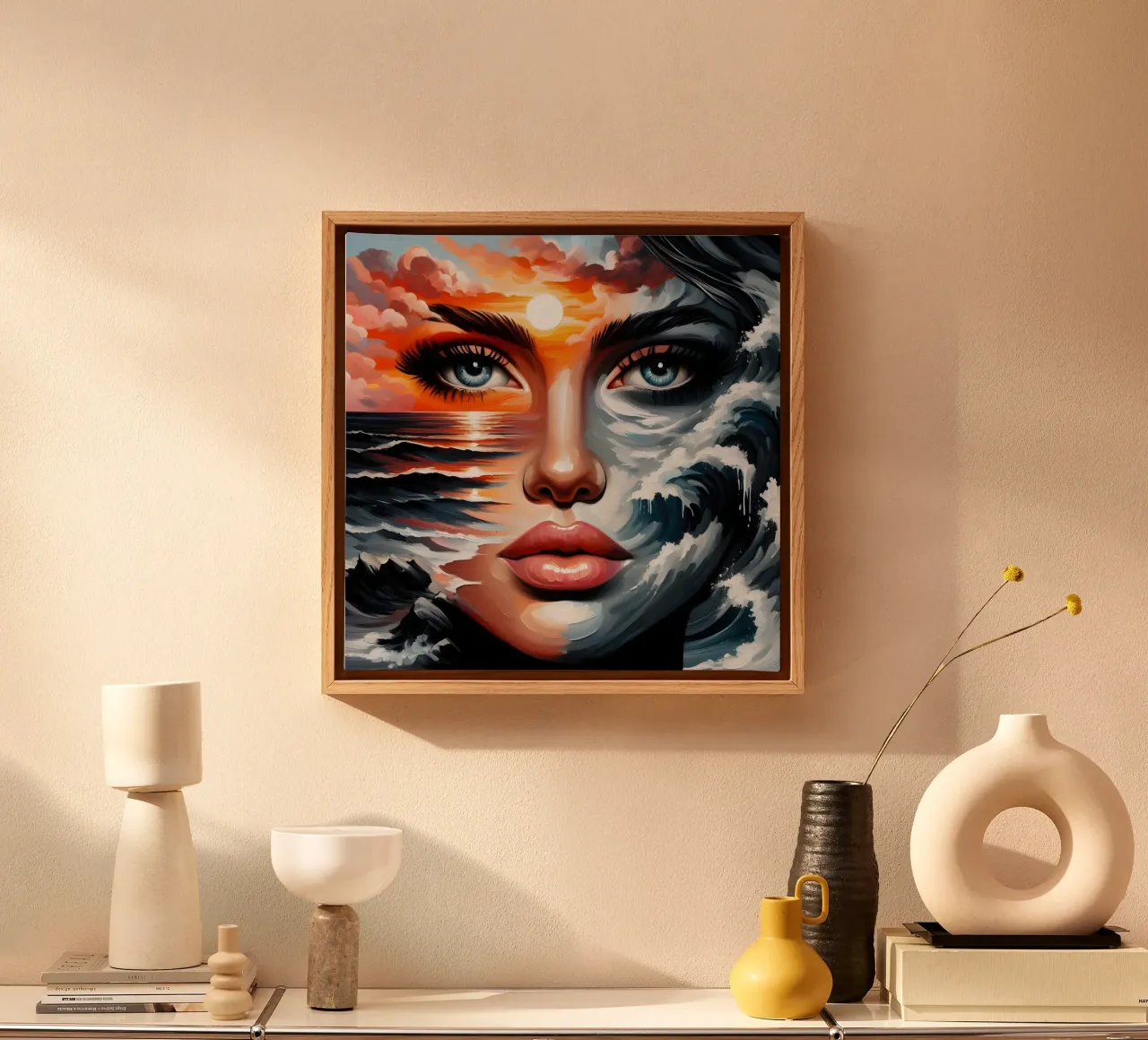 Seascape Portrait canvas by ARTOMATIC