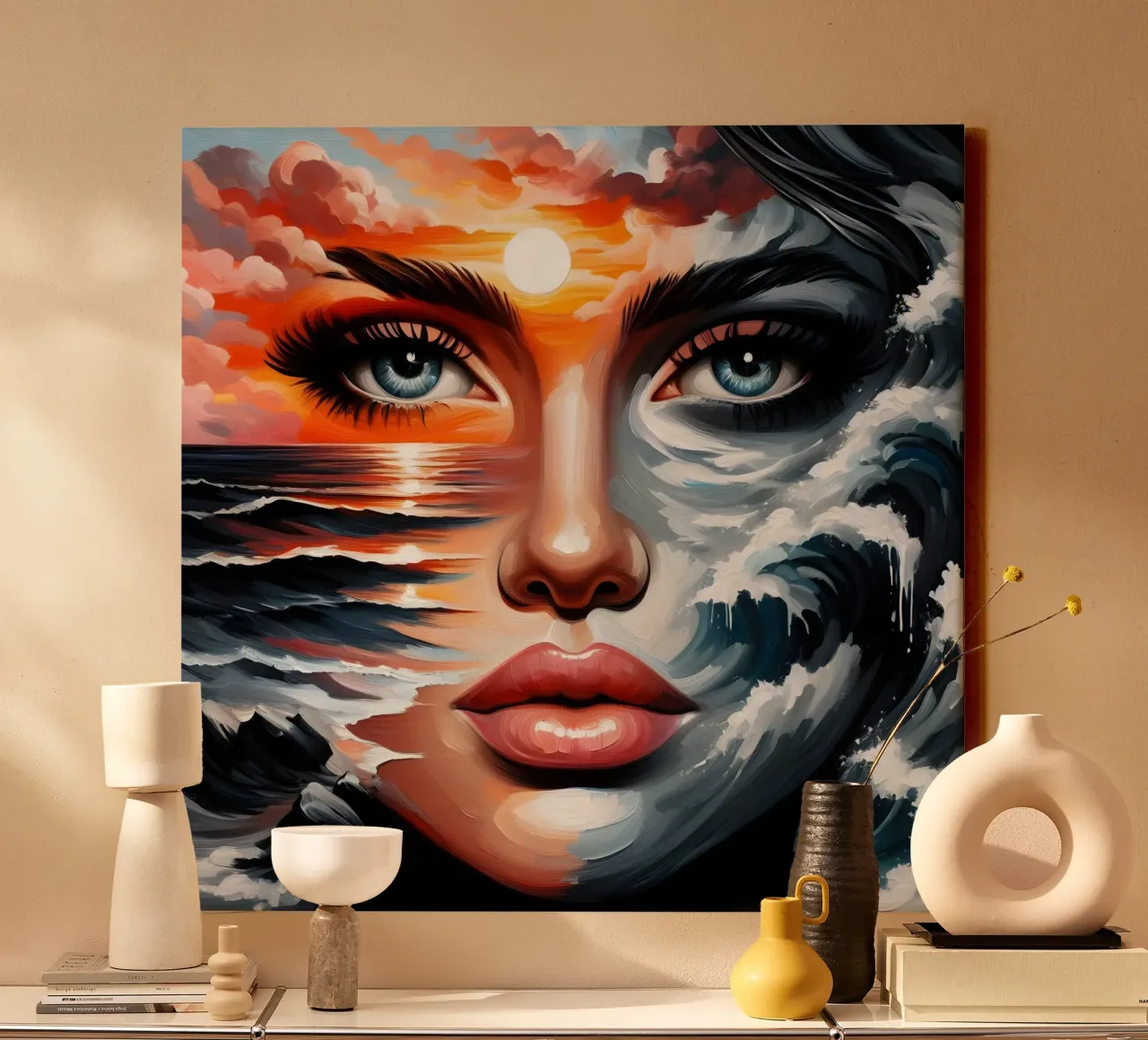 Seascape Portrait canvas by ARTOMATIC