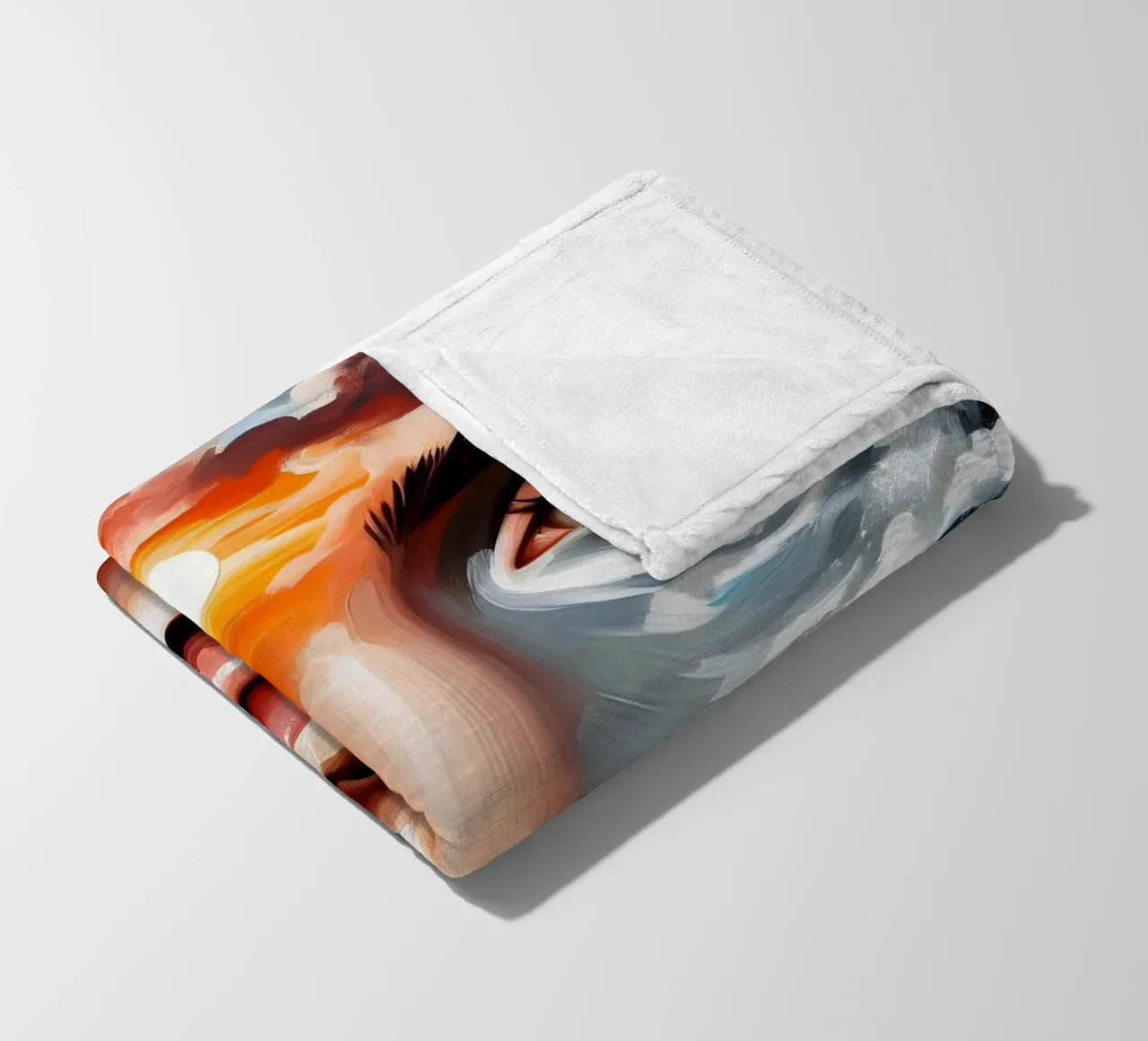 Seascape Portrait fleece blanket by ARTOMATIC