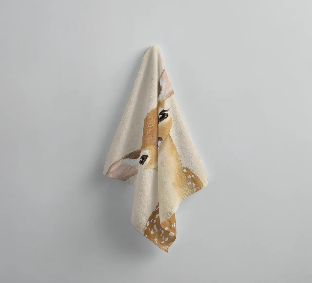 Cute Animal Print for Nursery, Playroom Wall Art towel by Little Lola