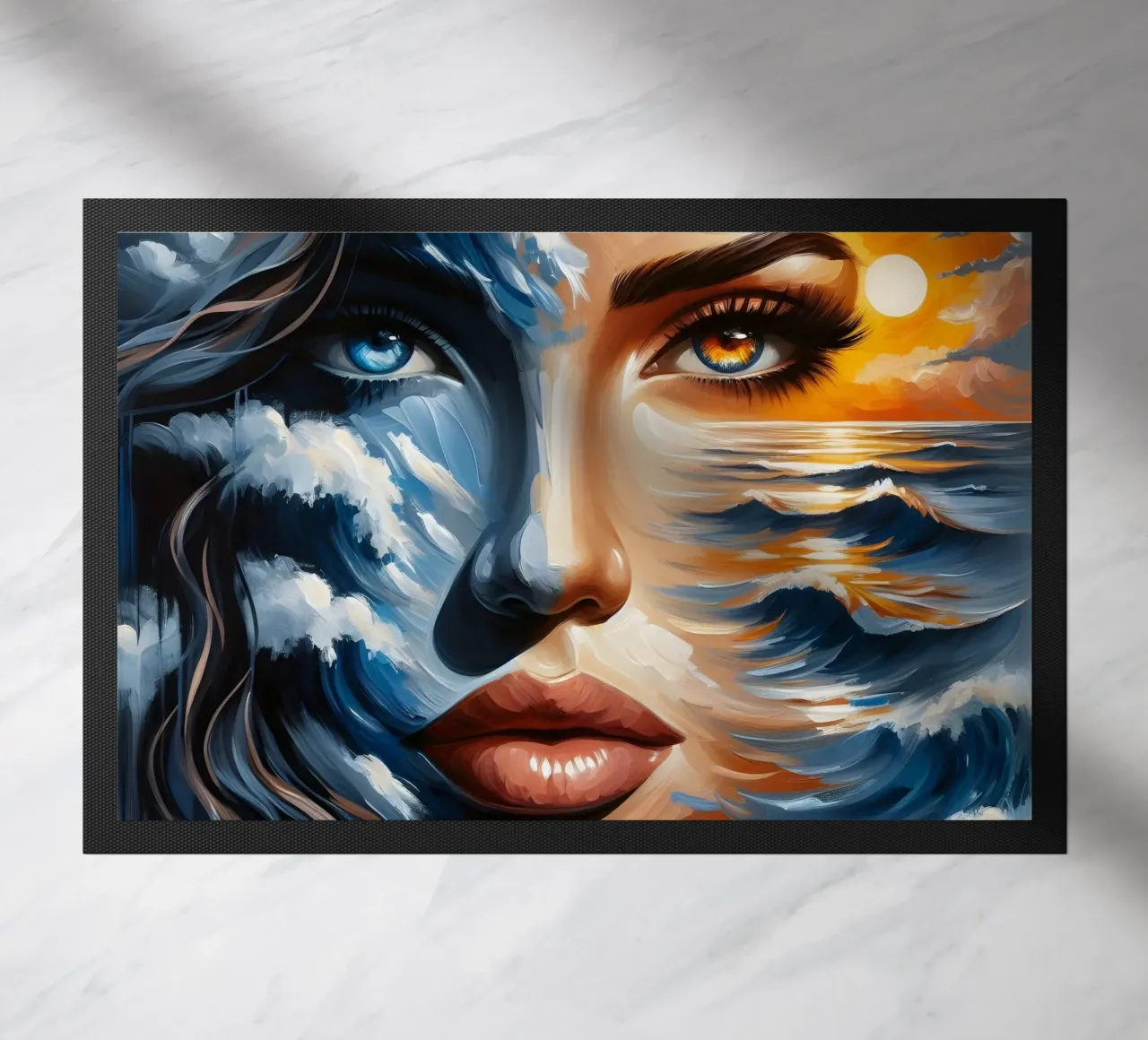 Ritratto di mare e onde zerbino da ARTOMATIC