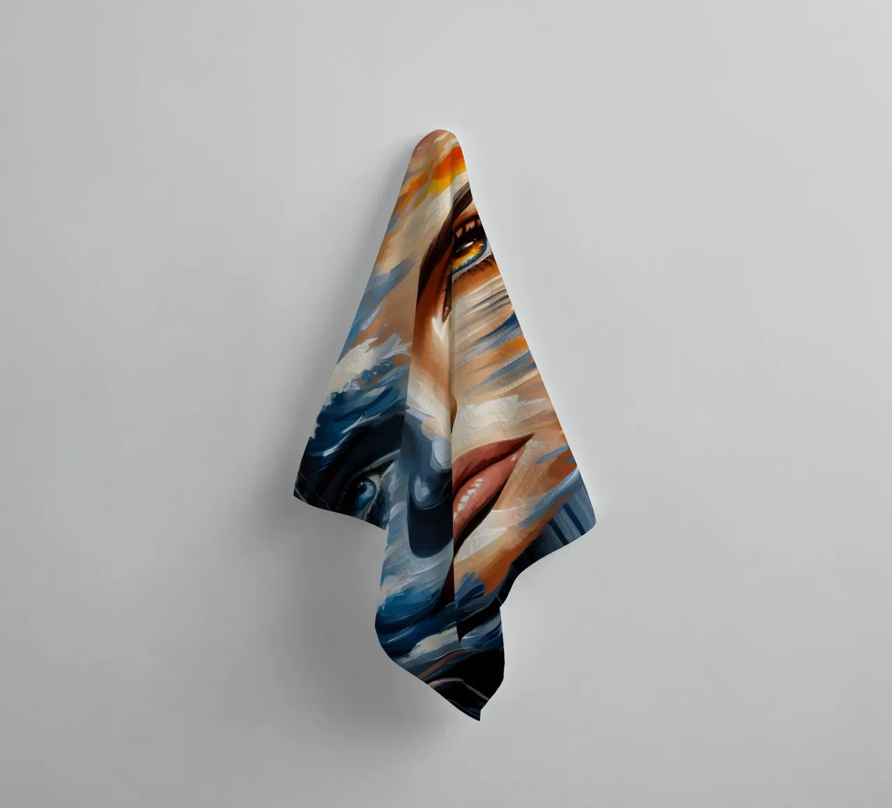 Sea And Waves Portrait towel by ARTOMATIC