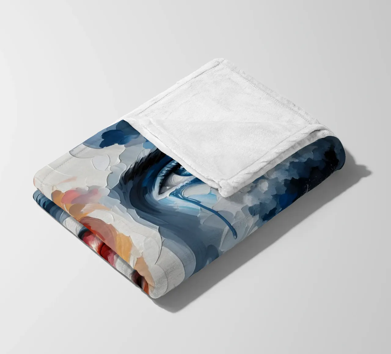 Ritratto di sole, mare e onde coperta in pile da ARTOMATIC