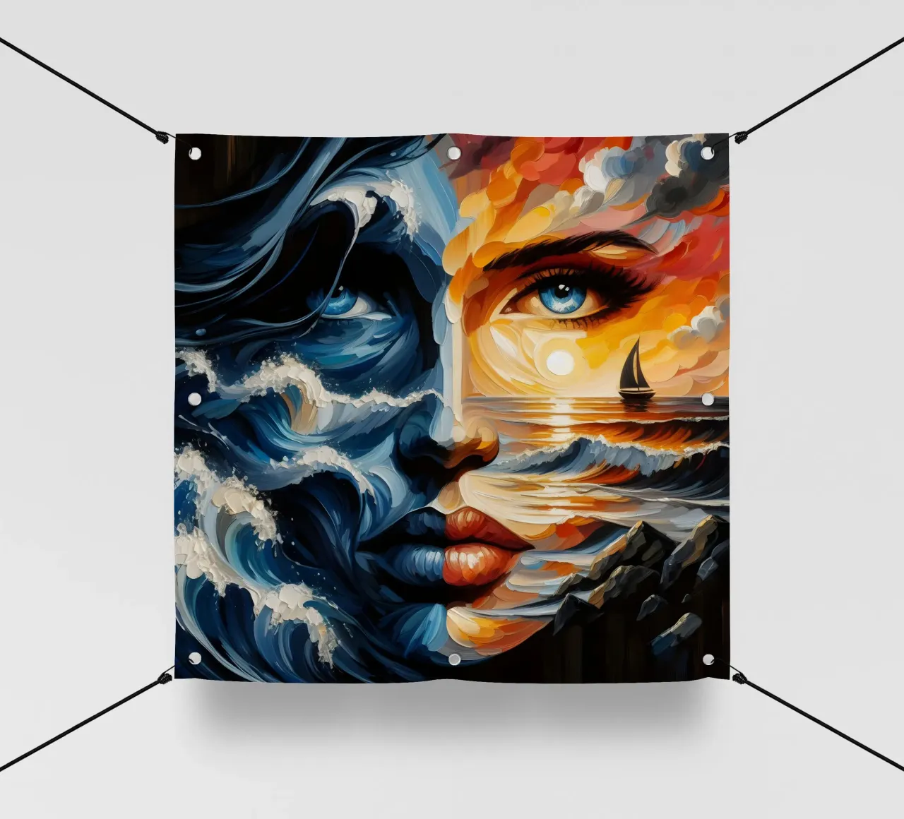 DON'T MAKE WAVES PORTRAIT pvc cover by ARTOMATIC