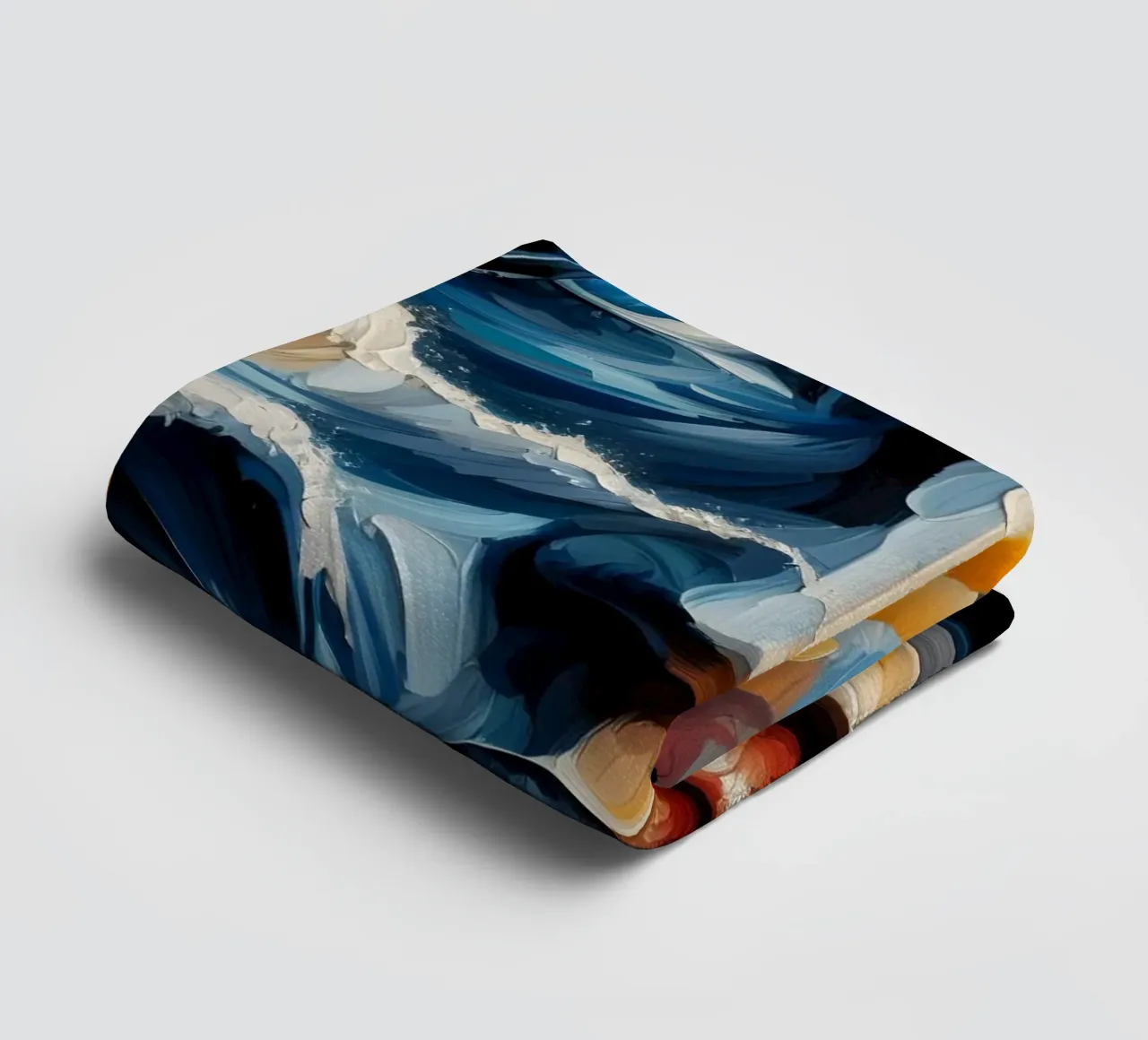 DON'T MAKE WAVES PORTRAIT towel by ARTOMATIC