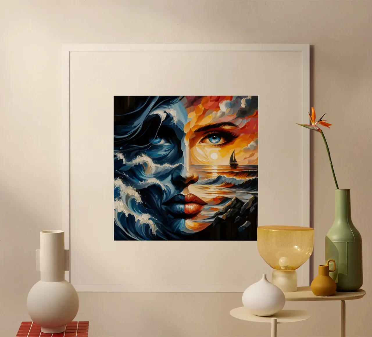 DON'T MAKE WAVES PORTRAIT hahnemühle by ARTOMATIC
