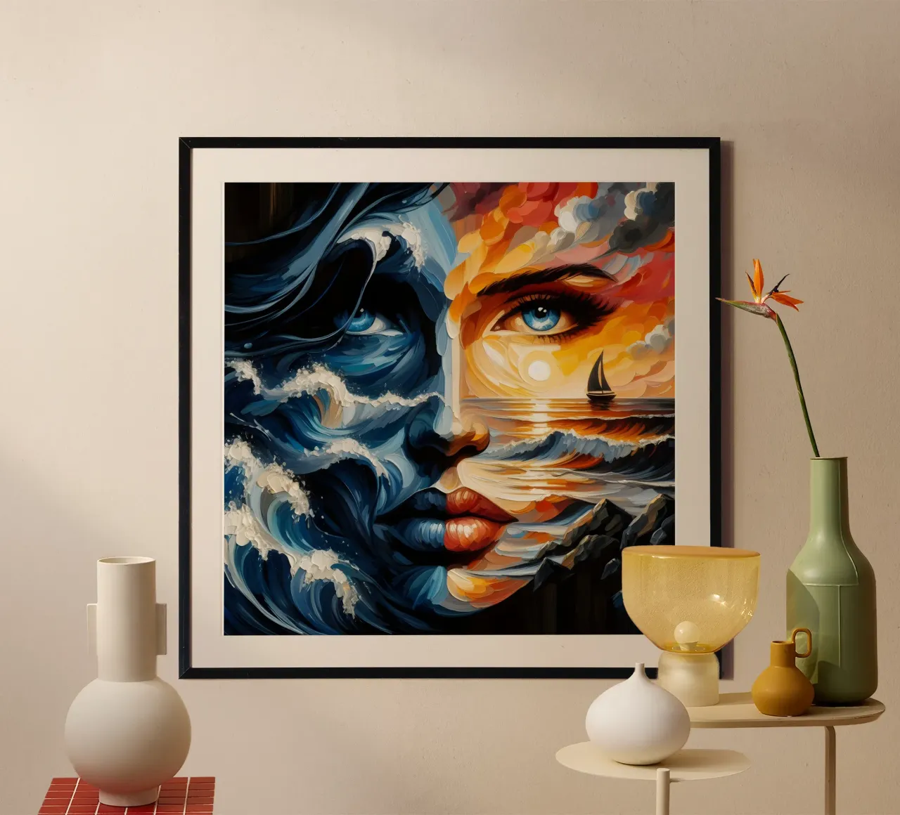 DON'T MAKE WAVES PORTRAIT hahnemühle by ARTOMATIC