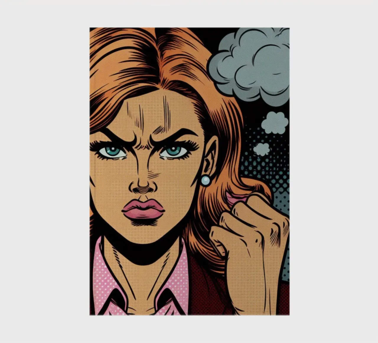 donna arrabbiata - Poster d'epoca diario da posterprints-by-nomad