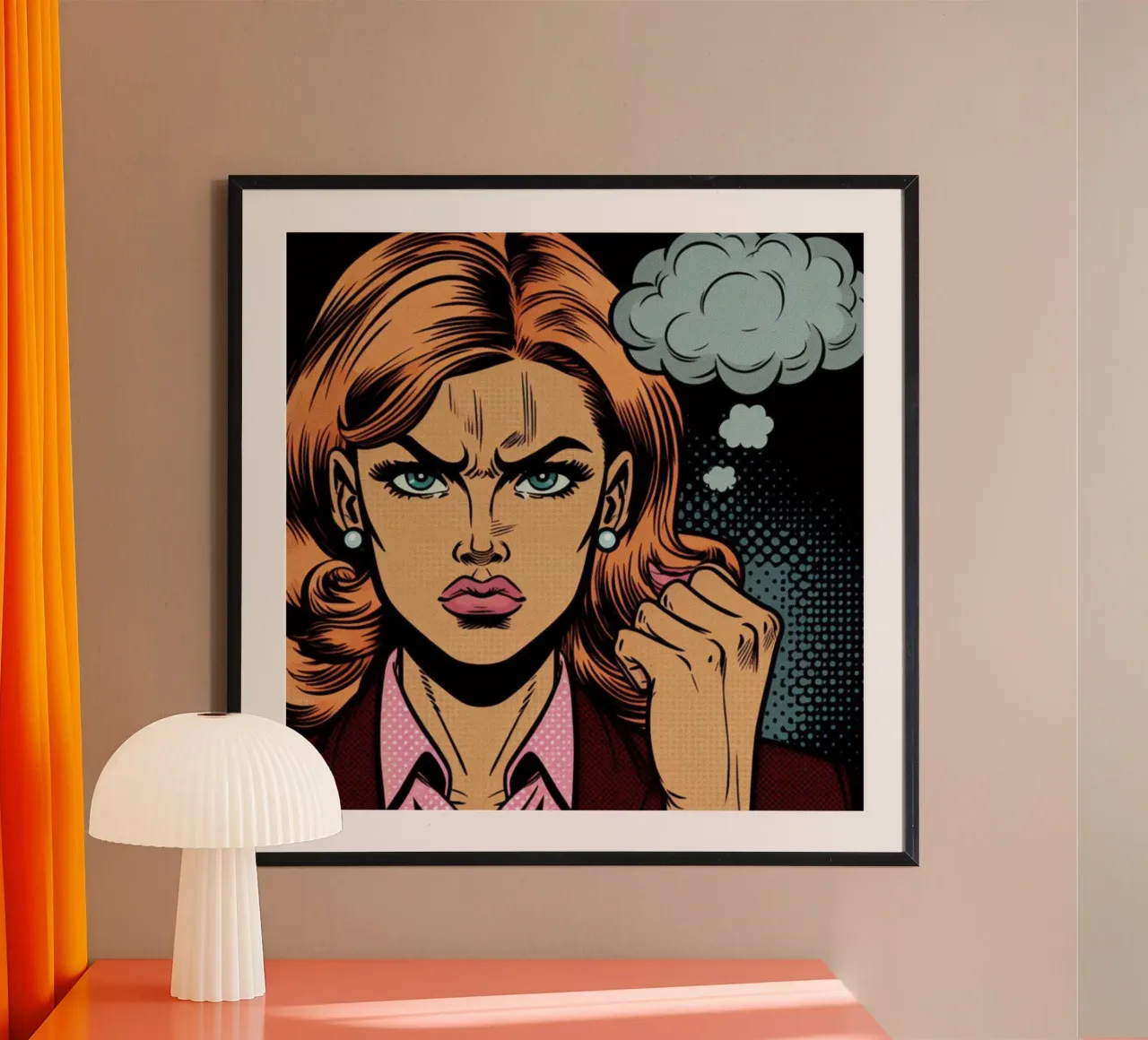 donna arrabbiata - Poster d'epoca carta hahnemühle da posterprints-by-nomad