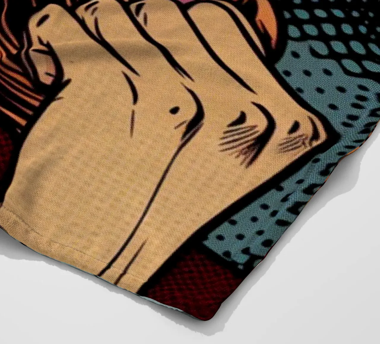 donna arrabbiata - Poster d'epoca coperta in pile da posterprints-by-nomad
