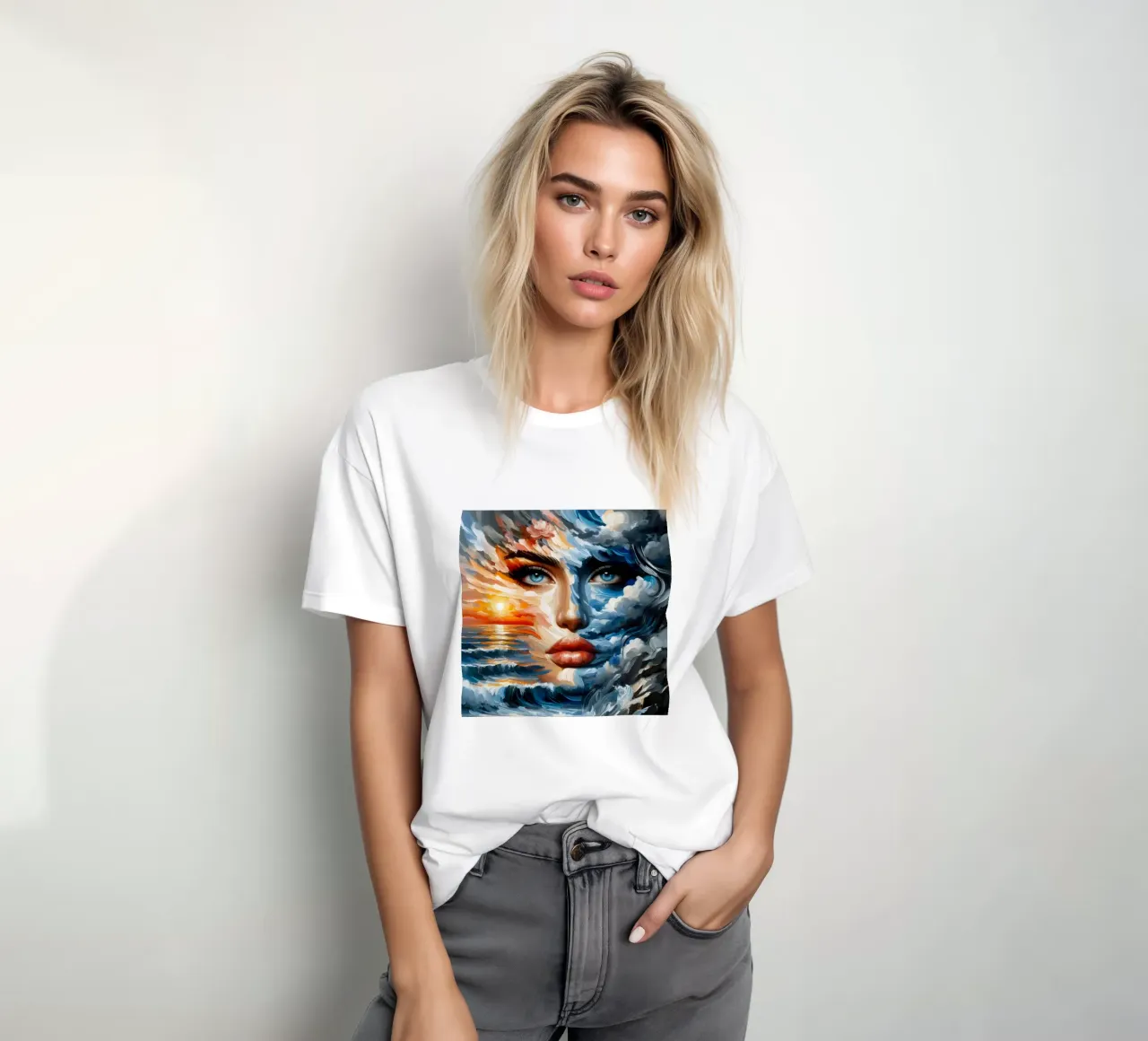 MAKE WAVES PAINTING t-shirt by ARTOMATIC
