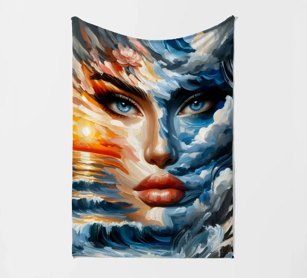 WELLEN MALEN Fleecedecke von ARTOMATIC