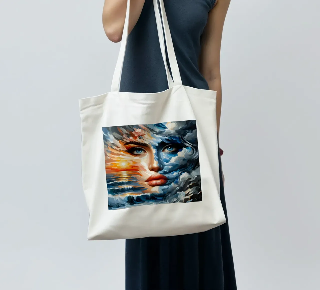 MAKE WAVES PAINTING tote bag by ARTOMATIC