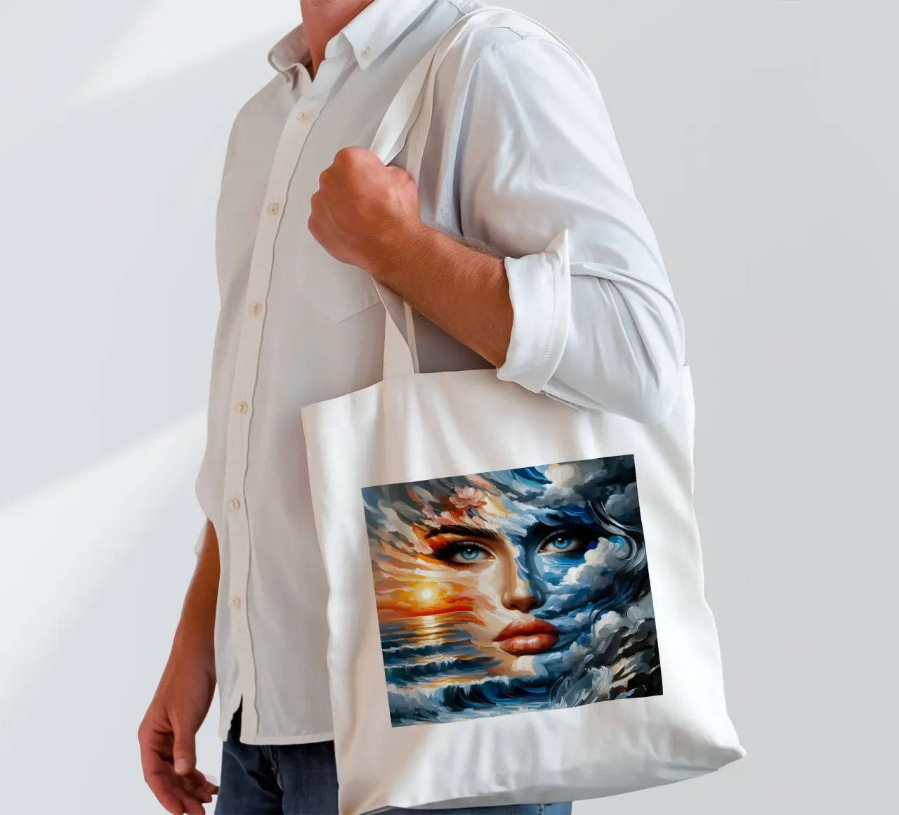 MAKE WAVES PAINTING tote bag by ARTOMATIC