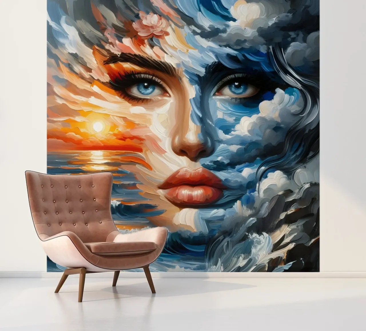 MAKE WAVES PAINTING photo wallpaper by ARTOMATIC