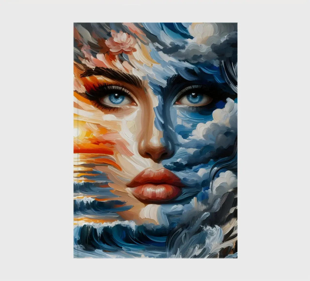MAKE WAVES PAINTING notebook by ARTOMATIC