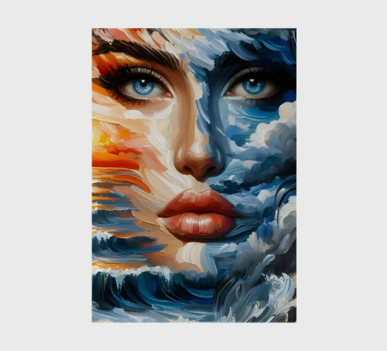 MAKE WAVES PAINTING notebook by ARTOMATIC