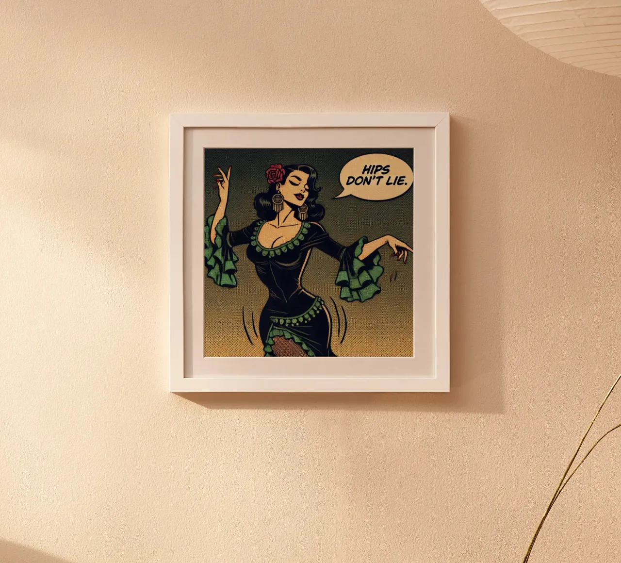I fianchi non mentono - Poster d'epoca poster con telaio in legno da posterprints-by-nomad