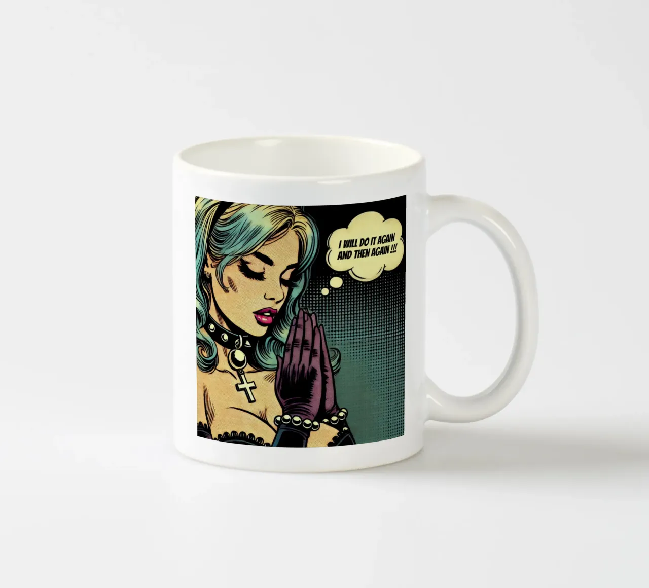 I will do it again - Vintage Poster tazza in ceramica da posterprints-by-nomad