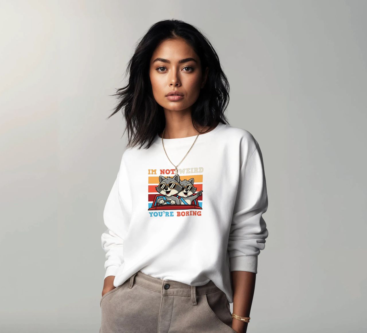 I'm not weird, you're boring sudadera de edsonramosart