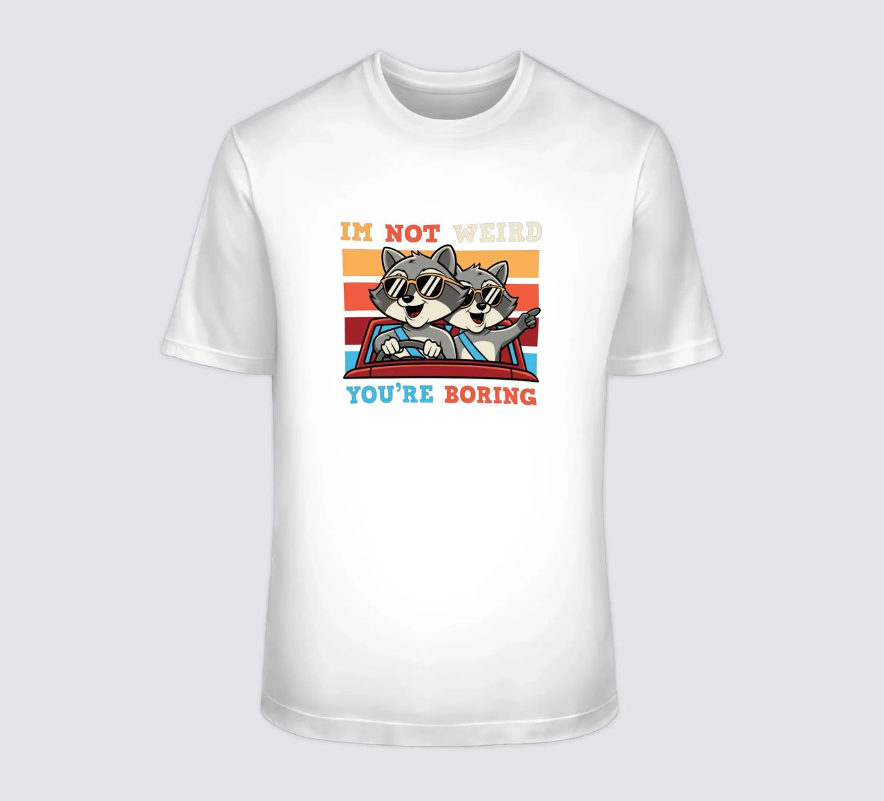 I'm not weird, you're boring t-shirt da edsonramosart