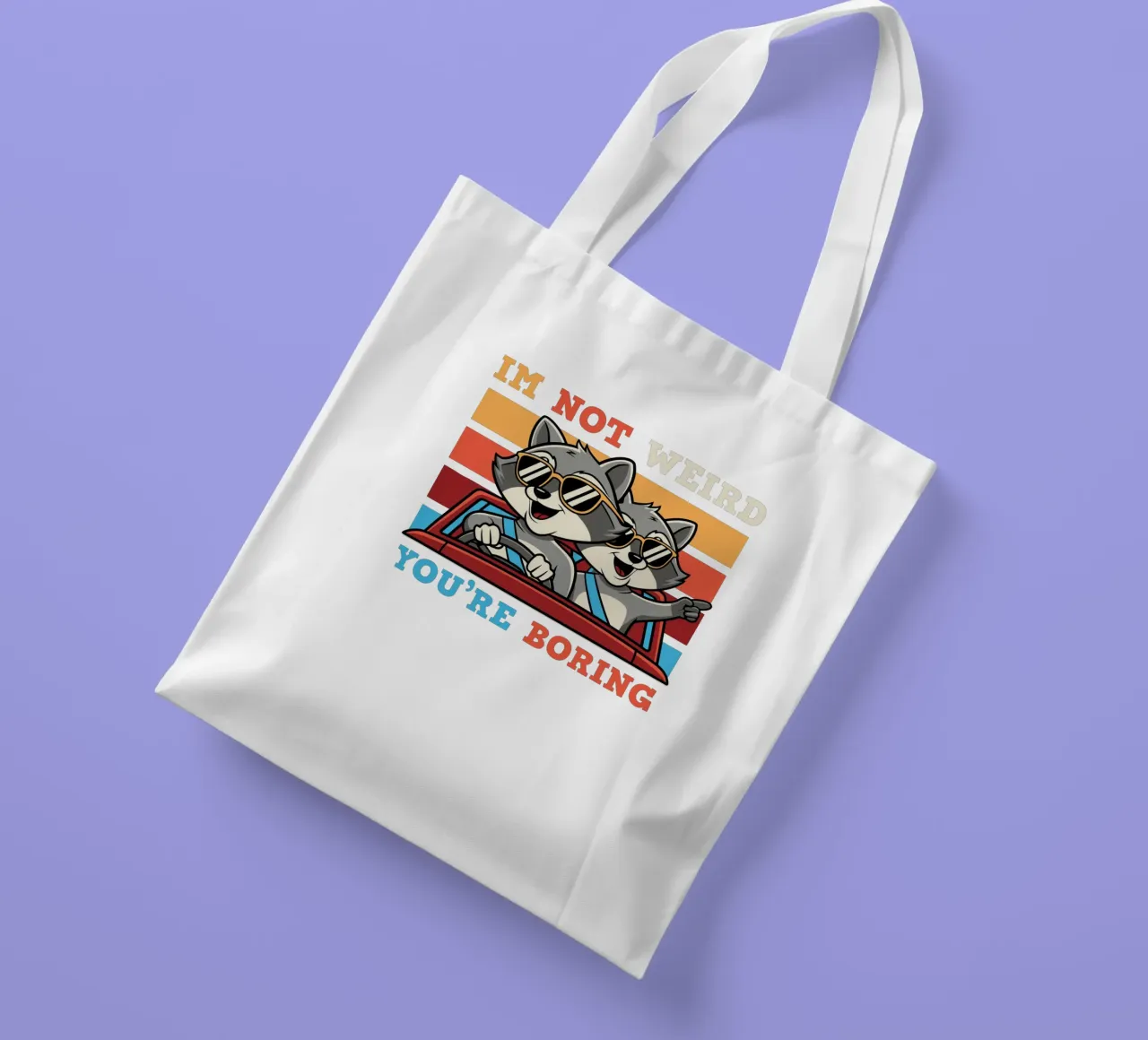 I'm not weird, you're boring tote bag de edsonramosart
