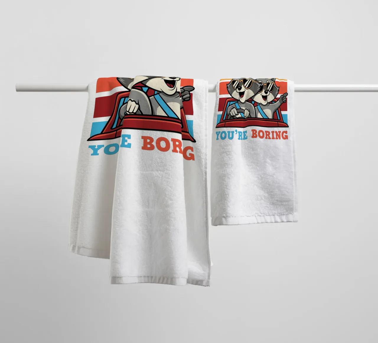 I'm not weird, you're boring towel by edsonramosart